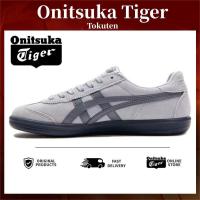 100% genuino O'nitsuka'Tiger tokuten Gris para hombres y mujeres Zapatos deportivos casuales de caña baja - details 0