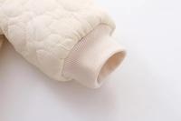 2025 Otoño Invierno bebé recién nacido mameluco más mono con capucha de terciopelo para niños 0-2 años mono de invierno para niñas trajes de bebé - details 14