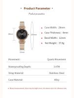 Premium lujo 2025 nuevo reloj de mujer marca superior ocio moda 29mm Mini esfera correa de malla de acero inoxidable nórdico Simple 3Bar relojes impermeables - details 5