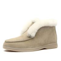 Nuevas botas de nieve de gran tamaño, zapatos de algodón para la nieve a la moda para mujer, zapatos cálidos de algodón de terciopelo, botas de algodón informales de barril corto - details 3