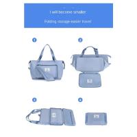 Bolsas de viaje expandibles de gran capacidad, bolsa organizadora de equipaje, bolso impermeable, portátil, plegable, bolsa de almacenamiento de ropa de viaje, nuevo - details 4