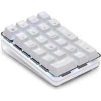 Teclado numérico mecánico GATERON marrón con cable para juegos, carcasa de cristal, retroiluminado blanco, 21 teclas, numérico, 4 Uds. - details 4