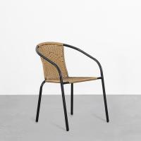 Conjunto de 2 Sillas de Jardín para Exterior |   2 Sillones de Ratán Natural y Acero para Balcón o Terraza |   Apilables |   Cómodas y resistentes | Conocimientos generales - details 35