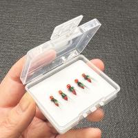 5/10 Uds señuelo de Pesca con mosca biónicos mosquitos moscas cabeza roja/UV Abdominal moscas húmedas Ninfa Streamer Pesca Artificial cebo Pesca para lubina trucha Lucio salmón - details 3