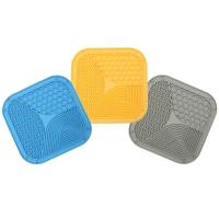 Ventosa para mascotas, almohadilla para lamer, estera para el almuerzo para mascotas, almohadilla de comida lenta para gatos y perros, potente ventosa, material de silicona fácil de lavar - details 2