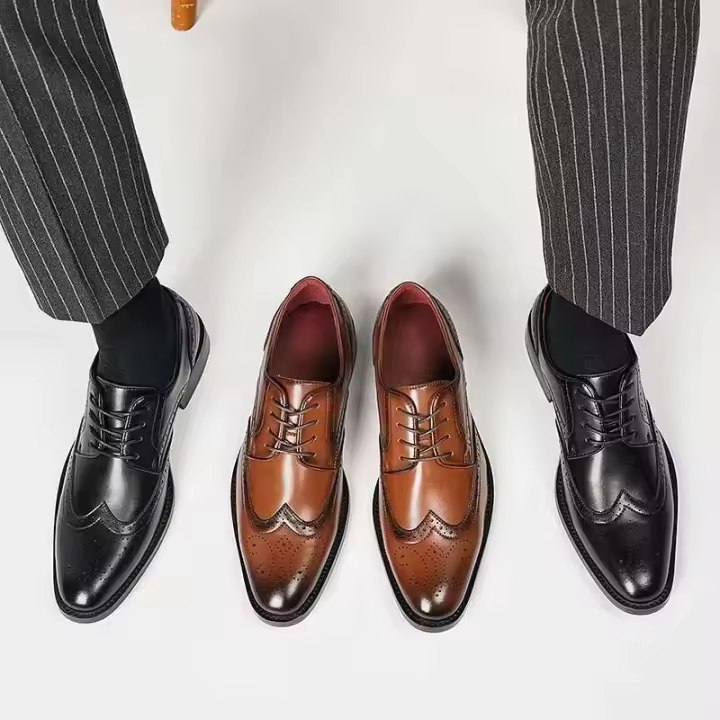 Vestidos italianos para hombre, zapatos Oxford ligeros e informales a la moda, cuidadosamente diseñados y elaborados para el verano de alta calidad. - 1