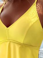 Conjunto de Bikini de cintura alta para mujer, traje de baño de 2 piezas, Tankinis, ropa de playa, verano, 2023 - details 3