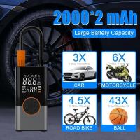 Neumático portátil para automóvil, inflador de rueda eléctrico - Bomba de aire con manómetro digital - details 3