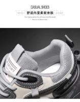 Zapatos de moda para hombre, transpirables, deportivos, con parte inferior gruesa, informales, para correr, color negro, para papá, primavera - details 7
