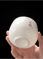 Juego especial para el hogar de porcelana blanca de jade gordo de oveja maestra de cerámica, taza de degustación de té para una sola persona, conjunto con caja de regalo - details 14