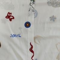 2025 primavera nueva ropa de mujer europea y americana moda suelta impresión solapa corbata burbuja manga camisa vestido 661 - details 10