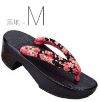 sh tradicional, zuecos Geta de madera, chanclas, sandalias al aire libre, anime japonés oriental floral, cosplay, paulownia mujer - details 15
