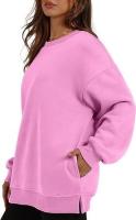 Sudadera holgada de manga larga con cuello redondo para mujer - details 39