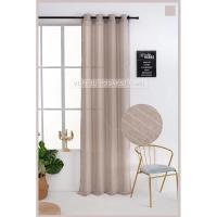 Cortinas de lino poliéster decoradas con líneas vertil.140x260cm, decoración del hogar y la oficina. - details 3