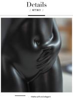 Jarrones de artesanía de cerámica con forma de cuerpo, adornos decorativos, creatividad artística, estilo nórdico, ins - details 3