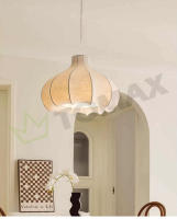 TOMAXIN-Lámpara de araña para sala de estar, dormitorio, estudio, seda, atenuación tricolor, 60CM - details 5