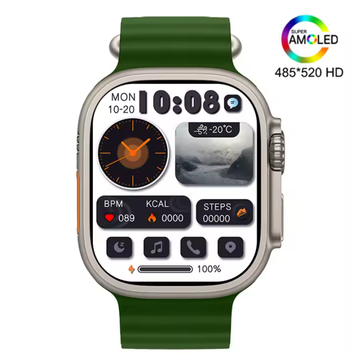 Reloj inteligente HK8 Pro Max Ultra Gen2 ChatGPT para Hombre, AMOLED NFC, Brujula de Presión Arterial, Relojes de fitness para Android IOS ,Para Relojes de Apple , Nuevos Relojes Inteligentes en 2025 Actualización simultánea - 1