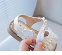 Sandalias de verano para niñas, zapatos de playa para niños con perlas y diseño de princesa, puntera abierta, suaves, antideslizantes, 2025 - details 15