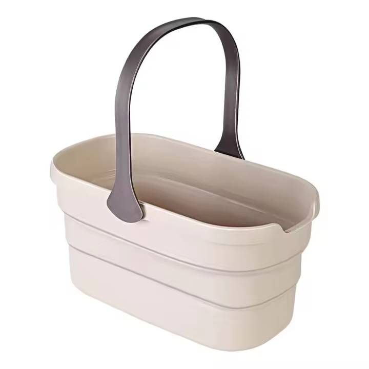 Cubo de agua plegable para limpieza de Mop10L, cubo de agua plegable multiuso, cesta práctica portátil - 1