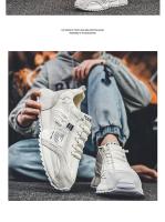 Zapatos para hombre, mocasines deportivos informales para las cuatro estaciones, diseño de tendencia, zapatillas de deporte de cuero con cordones, cómodas y transpirables - details 20