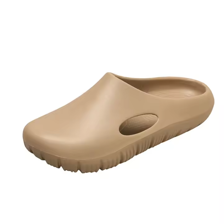 Zapatillas de verano para hombre,Zapatillas de jardín impermeables,Sandalias de playa antideslizantes,Cómodas zapatillas planas de casa de EVA - 1