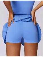 Falda deportiva con bolsillo Cloud Rise para niñas, faldas plisadas para correr, tenis, mujeres, gimnasio, entrenamiento, pantalones cortos Fiess, faldas de Golf de cintura alta - details 12