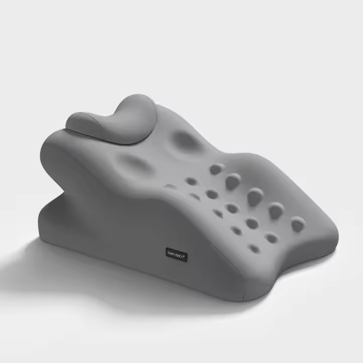 Almohada de Espuma de Memoria Ergonómica para Adultos Cojín de Cuño Triangular Cubierta Lavable - 1