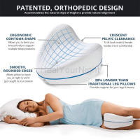 Almohada de algodón con memoria de espuma para las piernas, almohadilla para el músculo, para el hogar, ortopedia para dormir - details 1