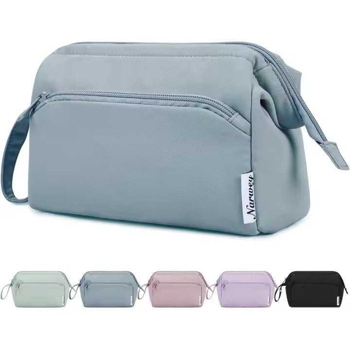Neceser de Maquillaje de Viaje Bolsa de Cosméticos Grande Organizador para Mujeres Niños (Rosa) - 1