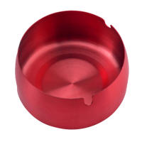 Ashtray Redondo De Acero Inoxidable Portátil Para Tabla Plata Metal Para Fumador Ash Tray De Smoker - details 15