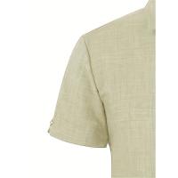 Camisa clásica de manga corta para hombre, camisa informal de Color sólido para vacaciones de verano - details 4