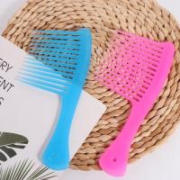 Peine de dientes anchos grandes para peluquería, peine alisador antiestático, cepillo de estilismo para teñir, herramienta de estilismo, peine de cabeza de aceite portátil - details 14