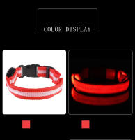 Correa LED de nailon para perro, Collar fluorescente luminoso de seguridad nocturna que brilla en la oscuridad - details 7