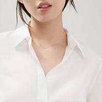 ΤΙFFΑΝΥ Collar con colgante de rama de iris y diamantes Fleur De Lis, seis diamantes redondos, suave y elegante - details 1