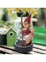 Estatua Goblin divertida de Pole Dancing para jardín de hadas y decoración del hogar, 1 unidad - details 2
