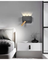LEFAN-Lámpara LED giratoria de pared para dormitorio, foco moderno y Simple de 6W, luz de lectura para Hotel y cabecera - details 3