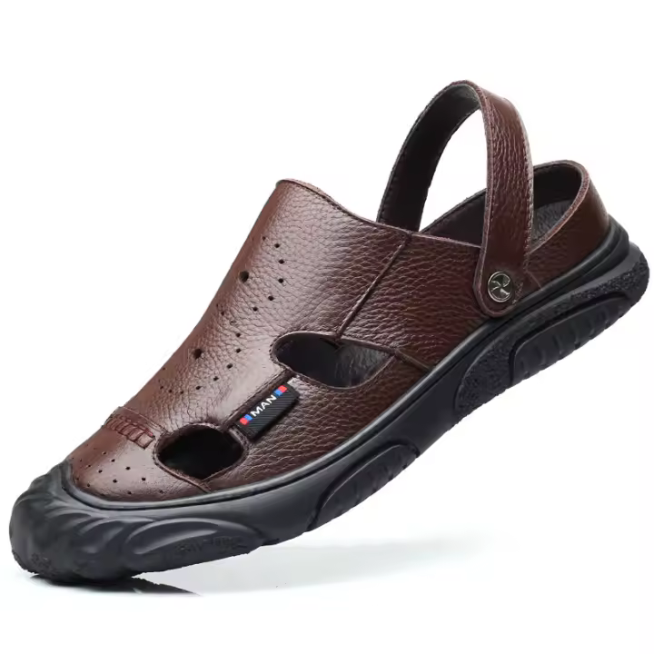 Nuevos Sandalias de Verano 2025 para Hombres Suela Suave, Transpirable, Estilo Casual, Cubierta de Pie, Bolsa de Cabeza - 1