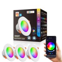 Luz descendente LED TuYa regulable AC85-265V 10W 15W Control inteligente de Graffiti aplicación de voz RGB CW a todo Color Spot Ceig empotrado - details 1