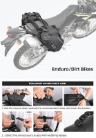 Rhinowalk-Bolsa para motocicleta 100% impermeable, 18L/28L/48L, gran capacidad, 2 uds., ajuste Universal, bolsa para alforja de motocicleta, bolsas laterales para sillín - details 19