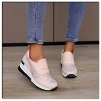 zapatos casuales de tacón de cuña sin cordones para mujer - details 5