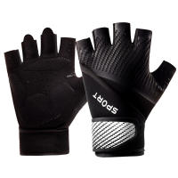 Guantes de entrenamiento para hombre y mujer, guantes de ejercicio para levantamiento de pesas, ciclismo, gimnasio, entrenamiento, transpirables y cómodos, 1 par - details 10