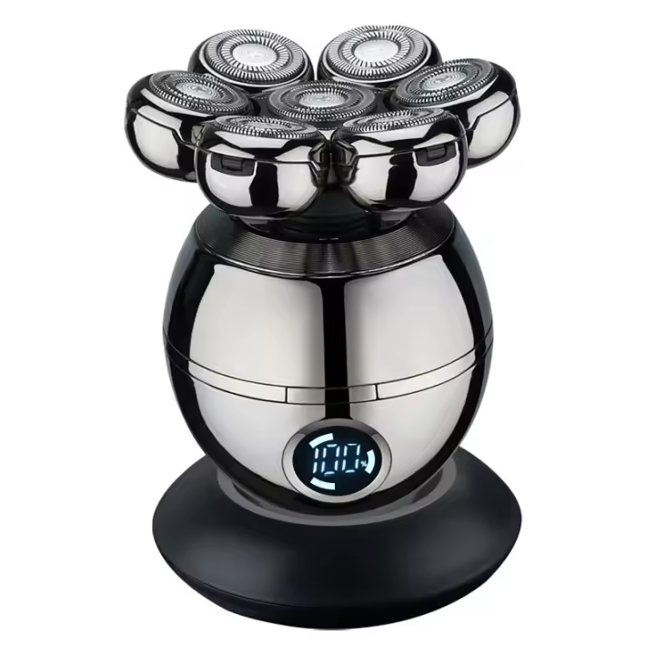 Afeitadora Eléctrica Recargable Corta de Cabeza Afeitada, Siete Cuchillas, Regalo Ideal para Hombres Mayores y Amantes - 1