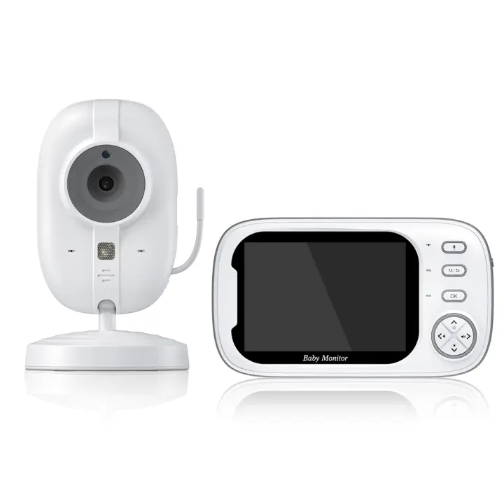 Cámara de Seguridad para Bebés Sectyme 3.5 Pulgadas con Visión Nocturna Temperatura y Monitor de Video Inalámbrico HD Alta Resolución de 1080P Uso Interior - 1