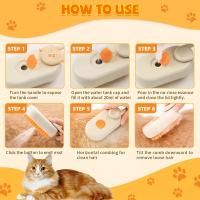 Cepillo de Aseo para Mascotas Recargable USB 3-en-1 Peine de Masaje Caliente para Eliminación de Pelo Suelto y Despelado de Mascotas con Diseño Ergonómico Regalo Perfecto para Mascotas - details 3