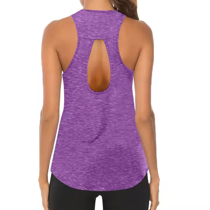 Camisetas de Yoga para Mujer Chaleco Deportivo Fino y Holgado sin Mangas - 1