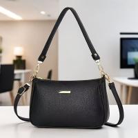 Bolso de mano para mujer de gran capacidad - Bolso bandolera informal negro con cierre de cremallera, perfecto para compras, viajes y uso diario, bolso cruzado - details 8