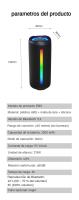 SANLEPUS Altavoz Bluetooth con Sonido HD, Altavoz Inalámbrico Portátil con Luces Intermitentes de Colores, IPX5 Resistente al Agua, Hasta 10H de Tiempo de Reproducción, Emparejamiento TWS, BT5.3, para Hogar/Fiesta/Exterior/Playa - details 13
