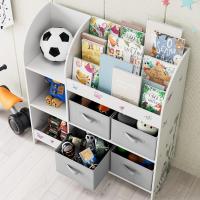 Estantería de Juguetes Almacenamiento con 4 Cajones Extraíbles Organizador de Libros y Juguetes para Niños Blanco 92.2 x 100.2 x 30 - details 5