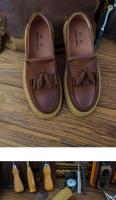 Nuevos zapatos de cuero para hombre, de cuero genuino de alta gama, zapatos de cuero vacuno puro con suela blanda - details 7