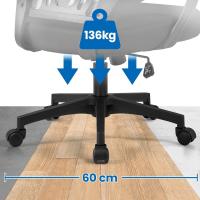 Silla de Oficina Ergonómica Transpirable, Ajustable en Altura, Soporte Lumbar, Giratoria para Max 136 KG - details 4